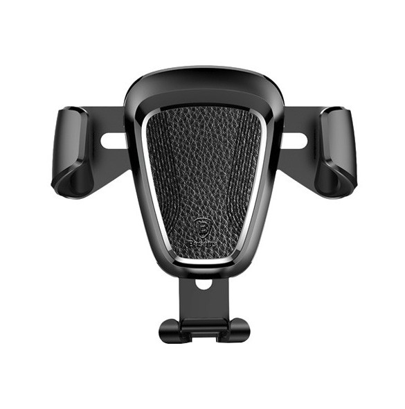 Baseus Gravity Car Mount Aluminium Phone Bracket Luftventilhållare för 4-6" Enheter - Svart