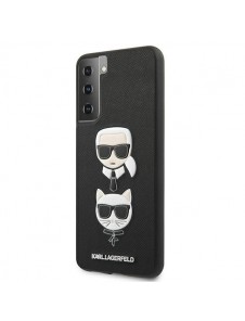 Samsung Galaxy S21 och väldigt snyggt skydd från Karl Lagerfeld.