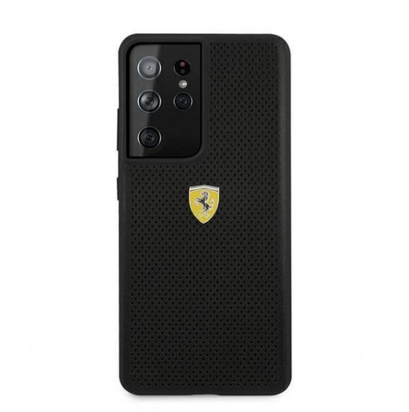 Samsung Galaxy S21 Ultra och väldigt snyggt skydd från Ferrari.
